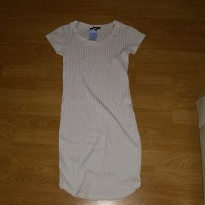 white bodycon dress
